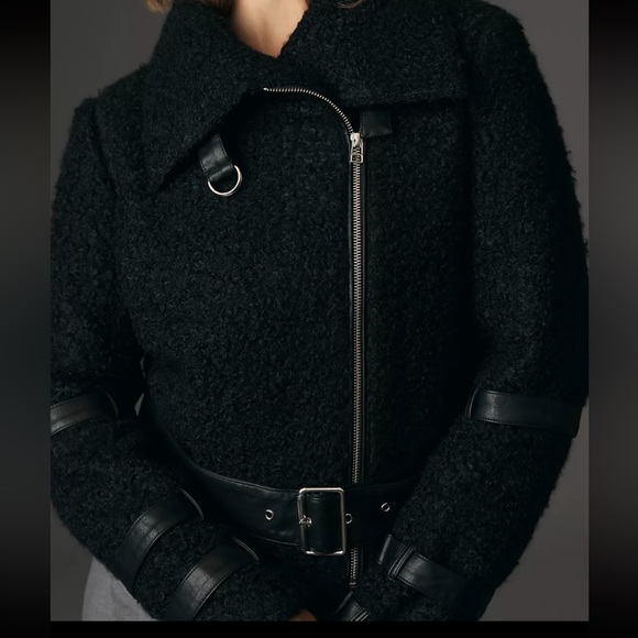 Anthropology CHRLDR Milki Cropped Teddy  Bear Jacket. Supper soft. Price firm. - Picture 4 of 6